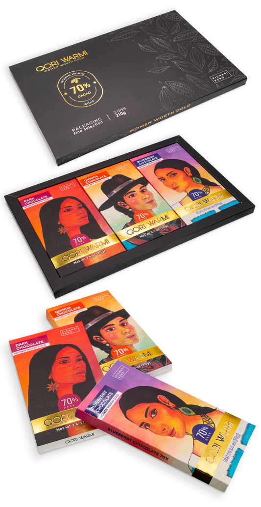 QORI WARMI 3-Pack Chocolate Bar Gift Set